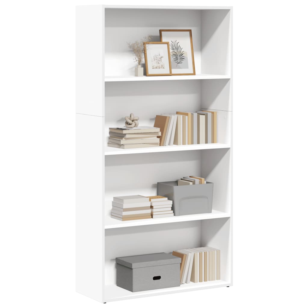 Bibliothèque 60X30X76,5 Cm Bois D'ingénierie Blanc