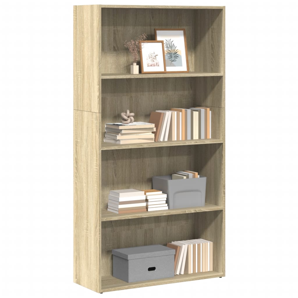 Bibliothèque 80X30X Bois D'ingénierie Chêne Sonoma