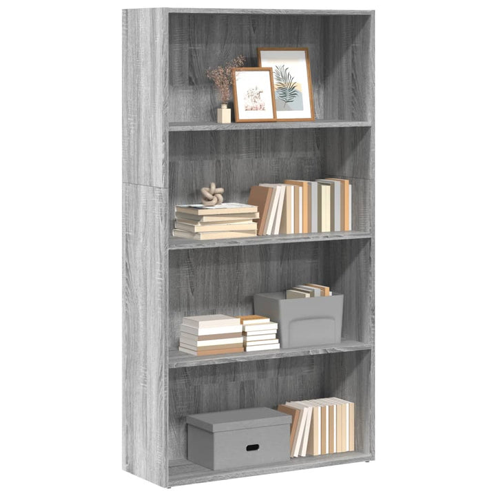 Bibliothèque 80X30X Bois D'ingénierie Sonoma Gris