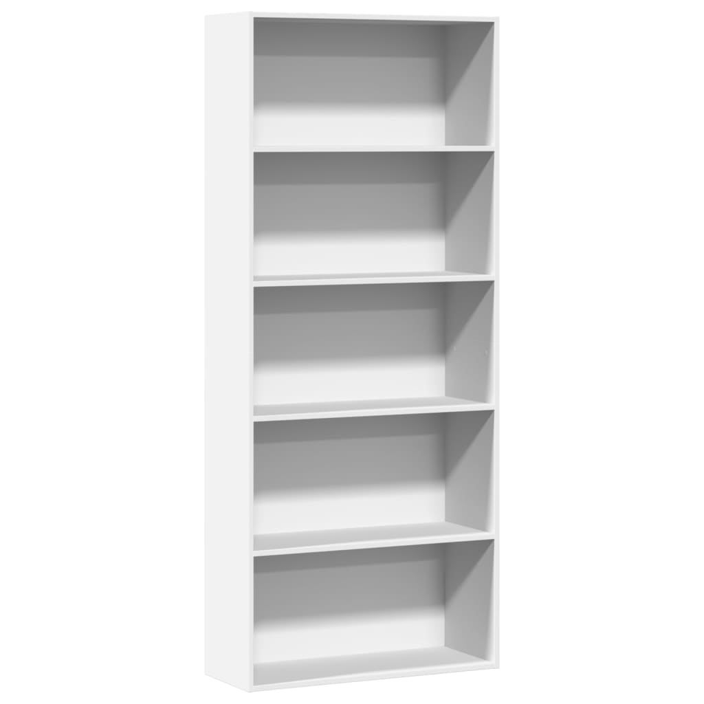 Bibliothèque 60X30X76,5 Cm Bois D'ingénierie Blanc