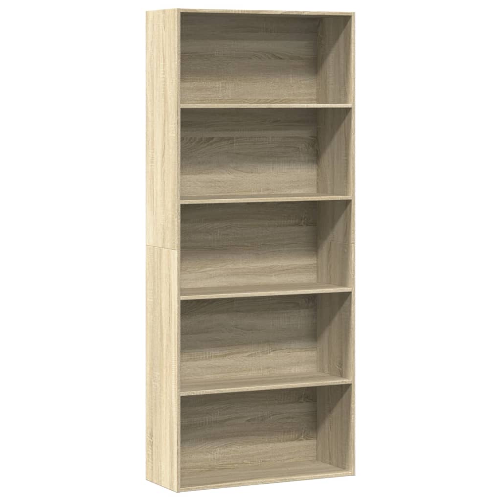 Bibliothèque 80X30X Bois D'ingénierie Chêne Sonoma
