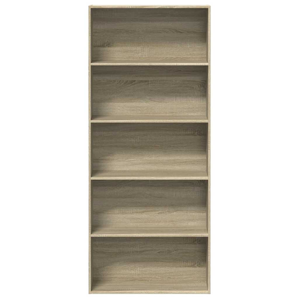 Bibliothèque 80X30X Bois D'ingénierie Chêne Sonoma