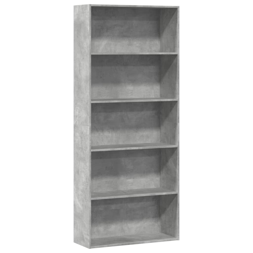 Bibliothèque 60X30X Bois D'ingénierie Gris Béton