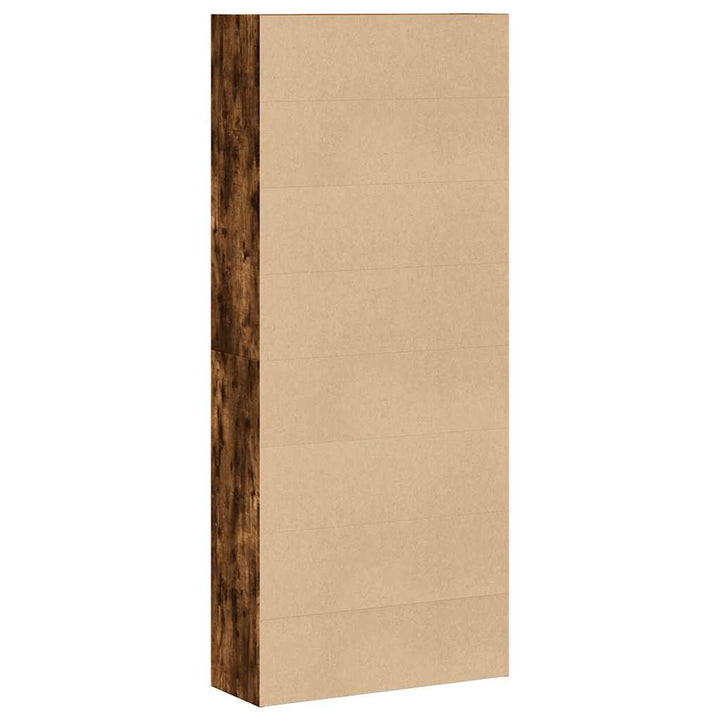 Bibliothèque 80X30X Bois D'ingénierie Chêne Fumé