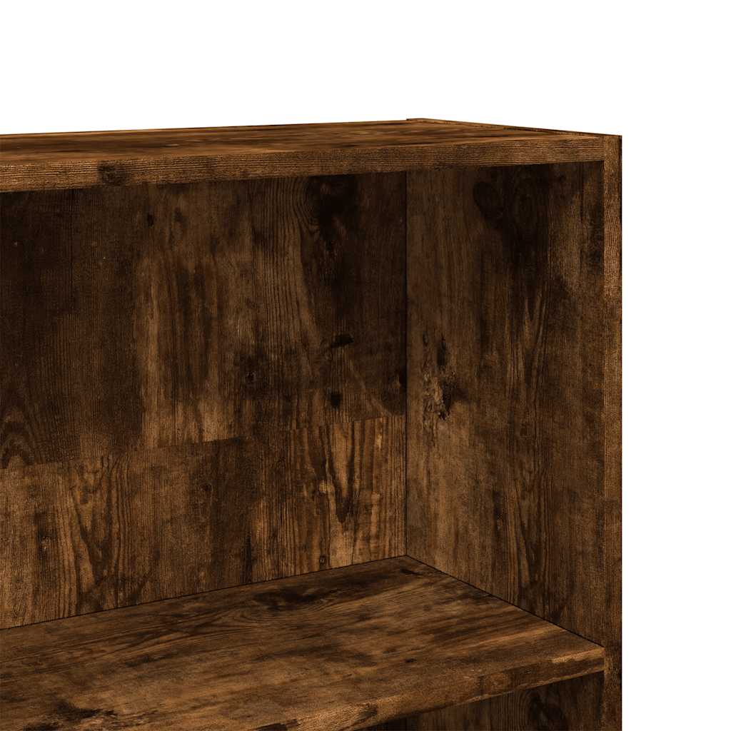 Bibliothèque 80X30X Bois D'ingénierie Chêne Fumé