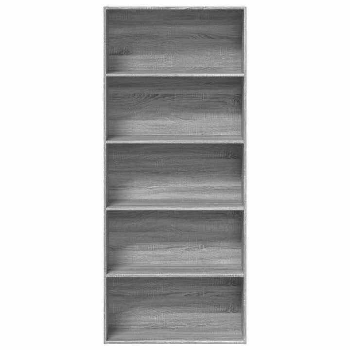 Bibliothèque 80X30X Bois D'ingénierie Sonoma Gris