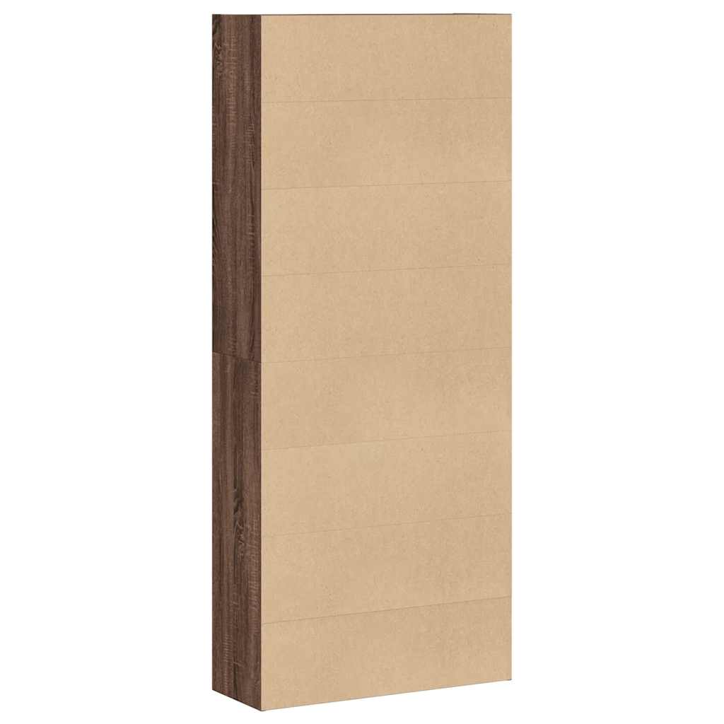 Bibliothèque 80X30X Bois D'ingénierie Chêne Marron