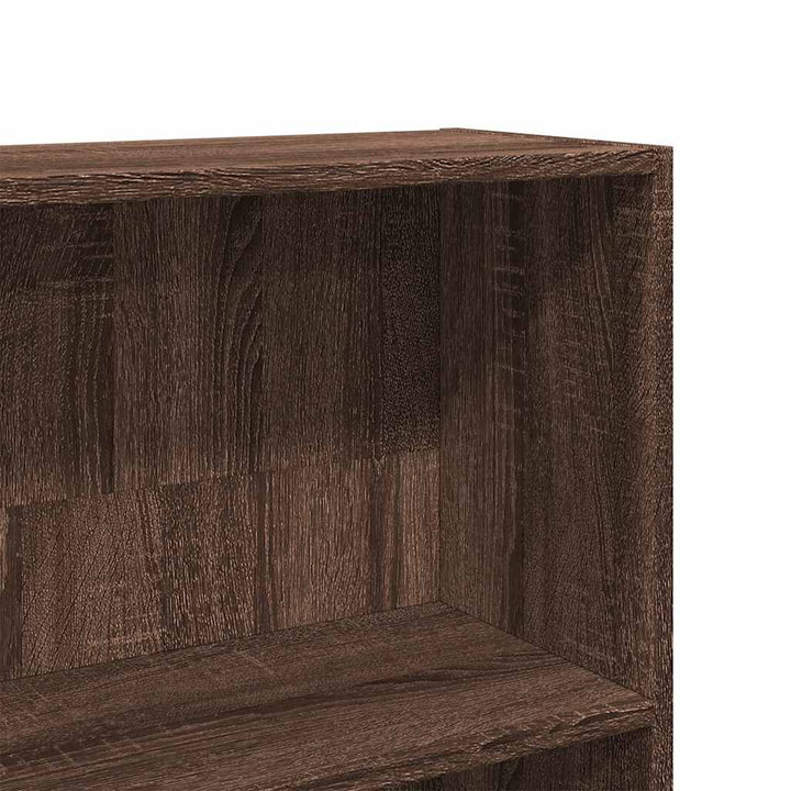 Bibliothèque 80X30X Bois D'ingénierie Chêne Marron