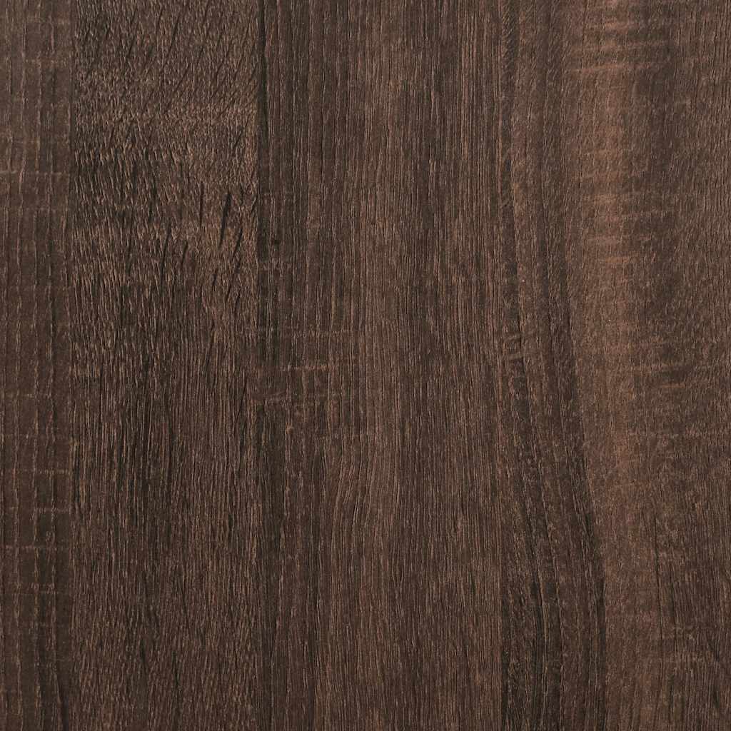 Bibliothèque 80X30X Bois D'ingénierie Chêne Marron