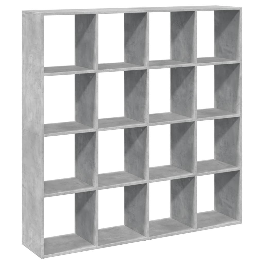 Bibliothèque 137,5X29X137,5 Cm Bois D'ingénierie Gris Béton