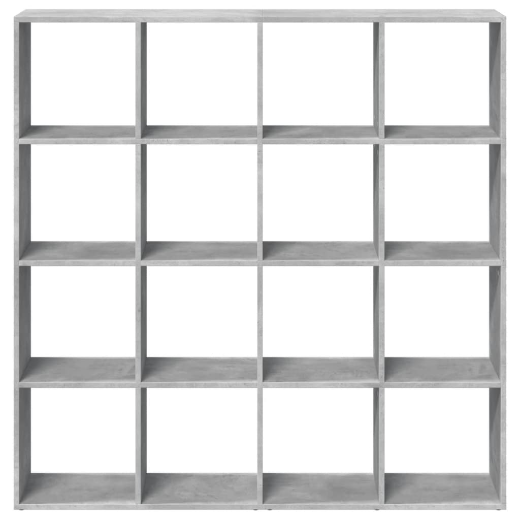 Bibliothèque 137,5X29X137,5 Cm Bois D'ingénierie Gris Béton