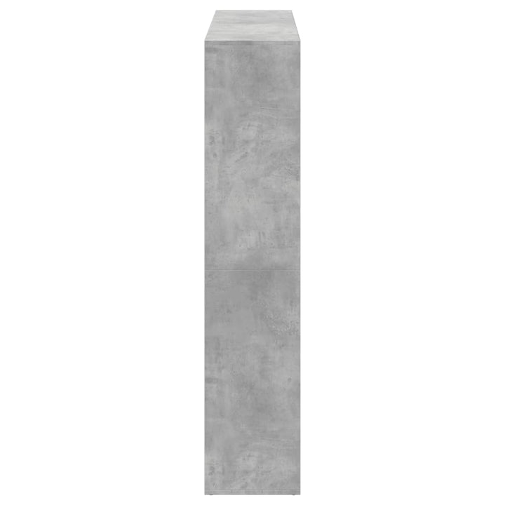 Bibliothèque 137,5X29X137,5 Cm Bois D'ingénierie Gris Béton