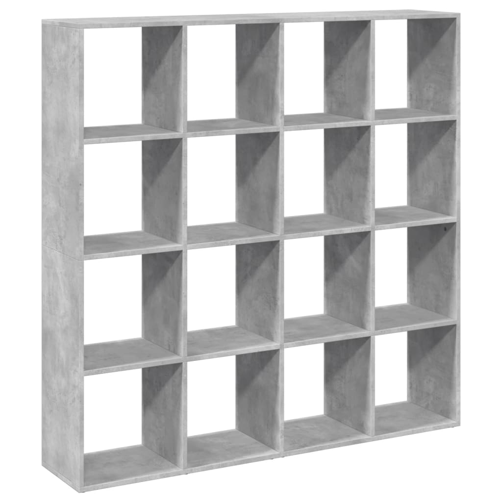 Bibliothèque 137,5X29X137,5 Cm Bois D'ingénierie Gris Béton