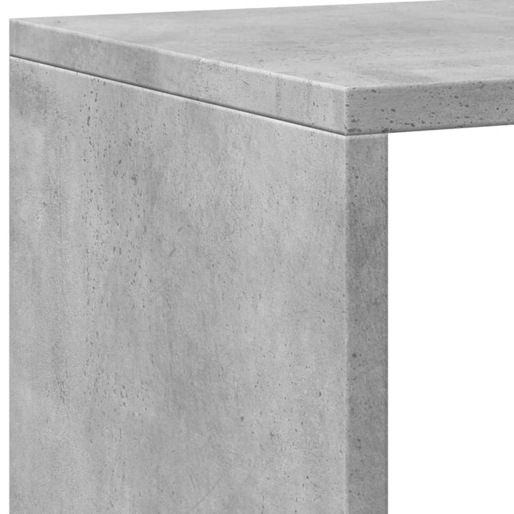 Bibliothèque 137,5X29X137,5 Cm Bois D'ingénierie Gris Béton