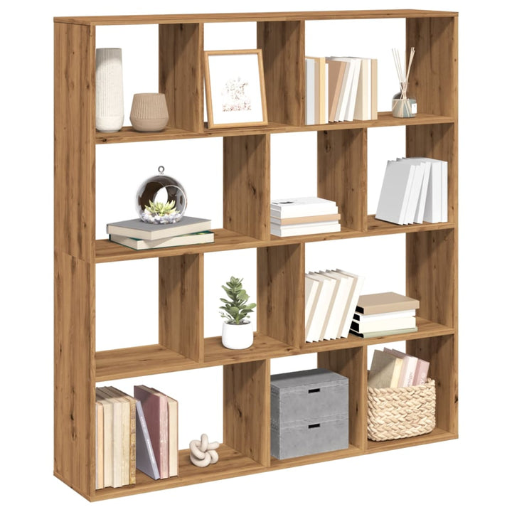 Bibliothèque Chêne Artisanal 132X29X141,5 Cm Bois D'ingénierie Artisian Oak