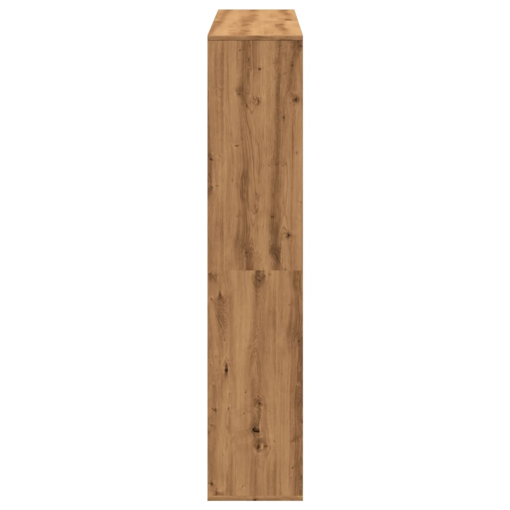 Bibliothèque Chêne Artisanal 132X29X141,5 Cm Bois D'ingénierie Artisian Oak