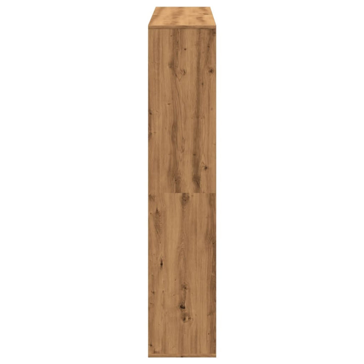 Bibliothèque Chêne Artisanal 132X29X141,5 Cm Bois D'ingénierie Artisian Oak