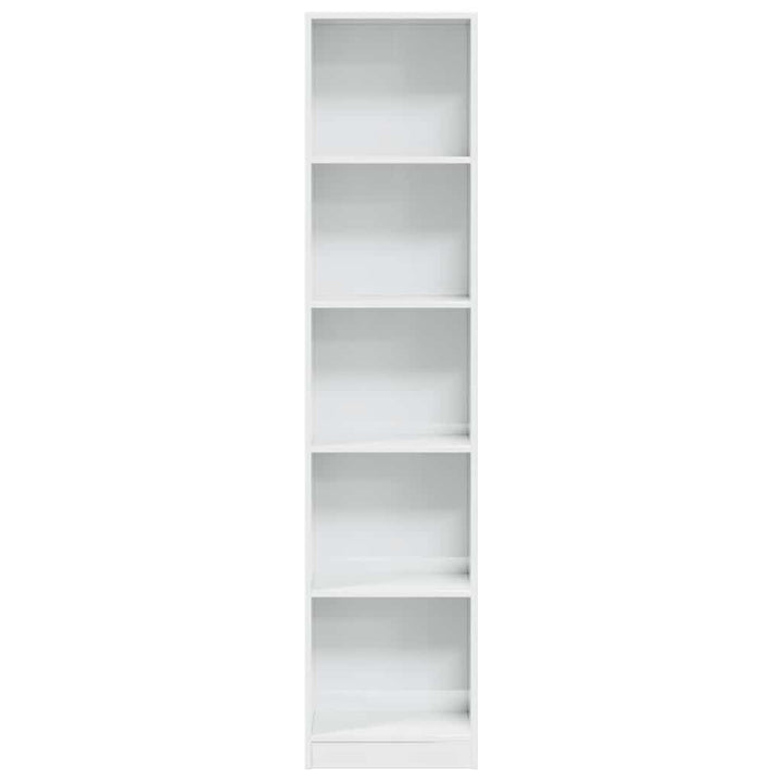 Bibliothèque 40X24X Bois D'ingénierie Blanc Brillant