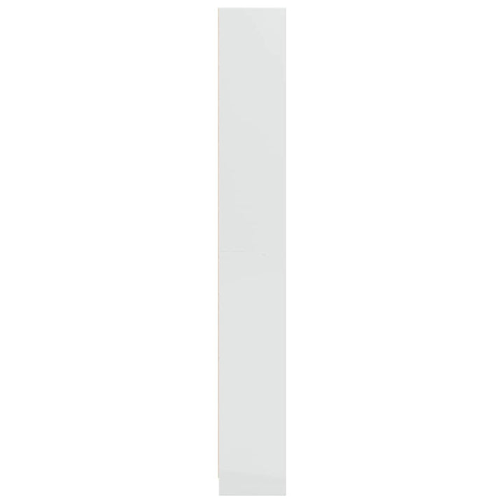 Bibliothèque 40X24X Bois D'ingénierie Blanc Brillant