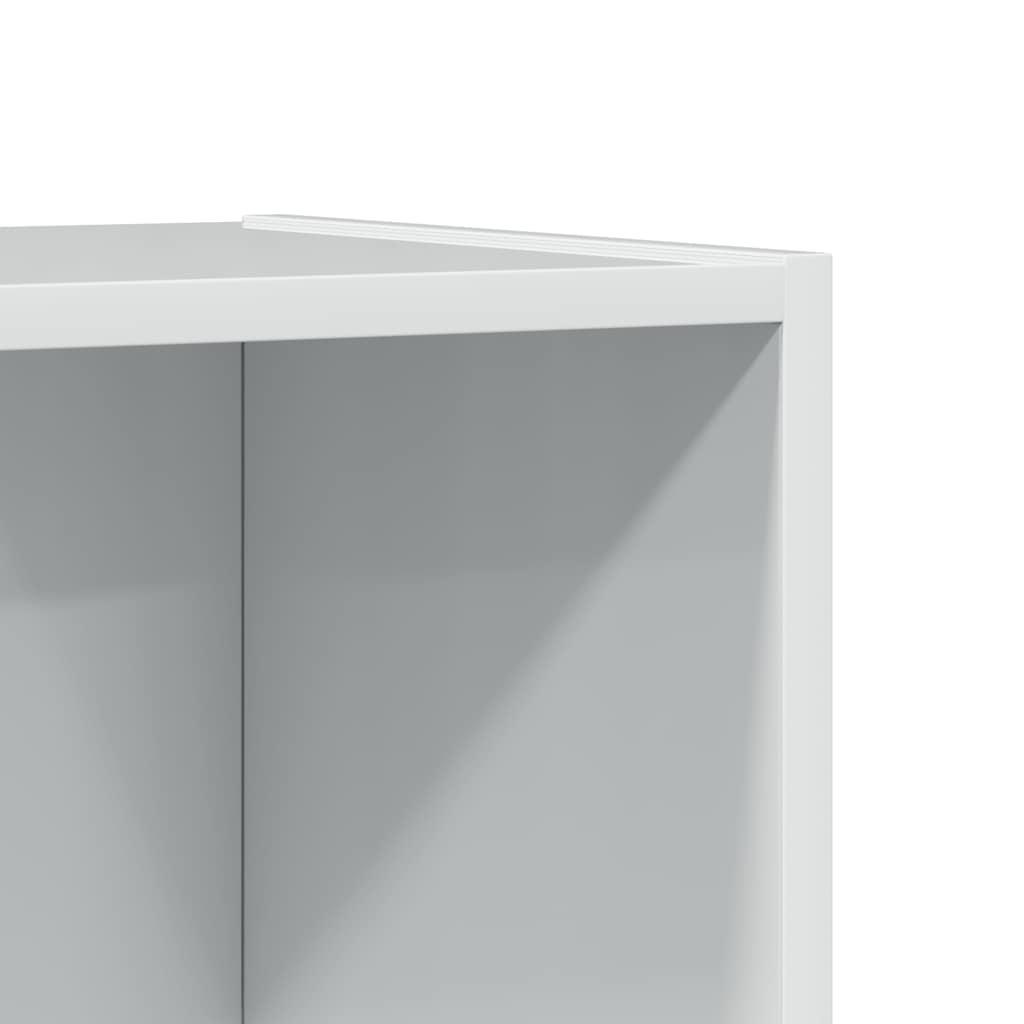 Bibliothèque 40X24X Bois D'ingénierie Blanc Brillant