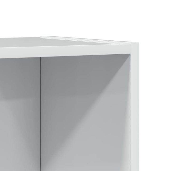 Bibliothèque 40X24X Bois D'ingénierie Blanc Brillant