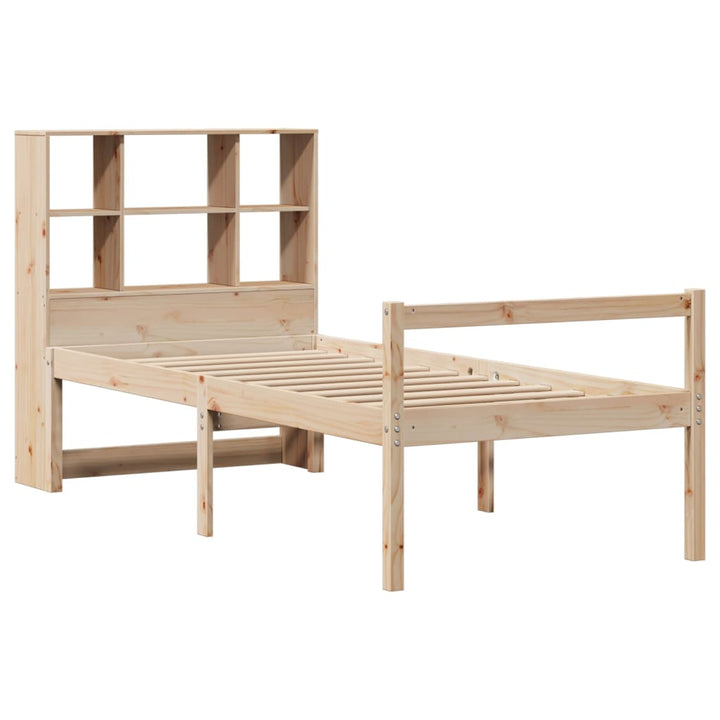Lit Bibliothèque Sans Matelas Bois Massif De Pin