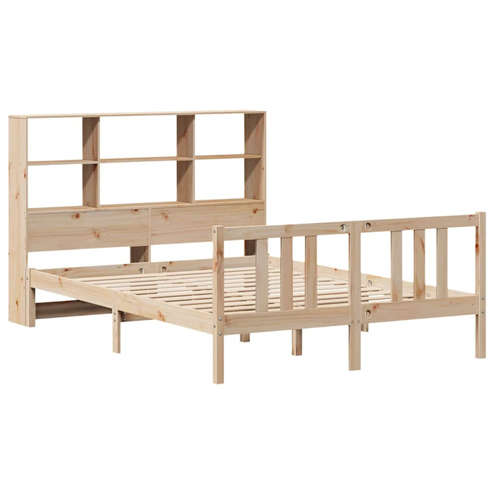 Lit Bibliothèque Sans Matelas Bois De Pin Massif