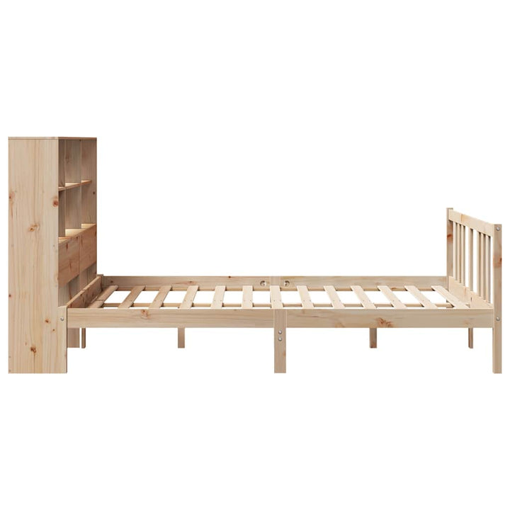 Lit Bibliothèque Sans Matelas Bois De Pin Massif