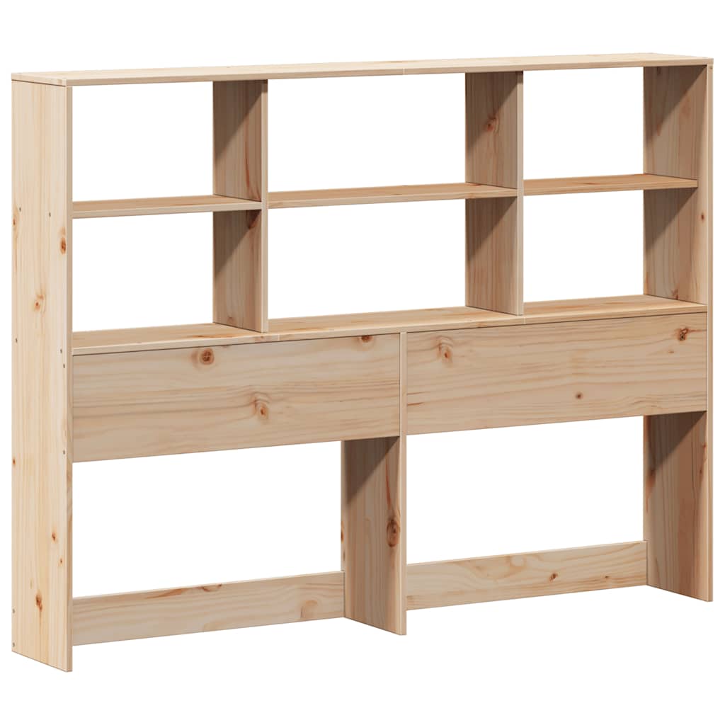 Lit Bibliothèque Sans Matelas Bois De Pin Massif