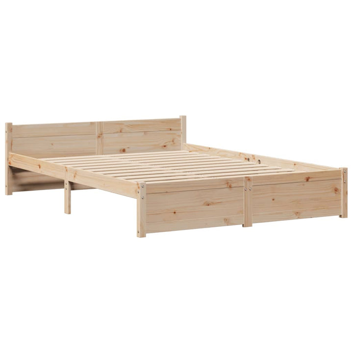 Lit Bibliothèque Sans Matelas Bois De Pin Massif