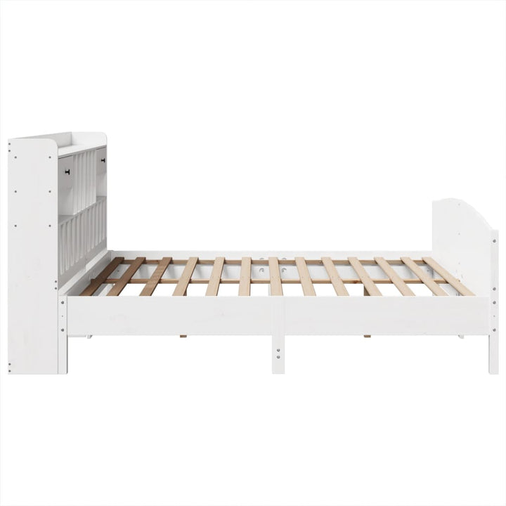 Lit Bibliothèque Sans Matelas Bois Pin Massif