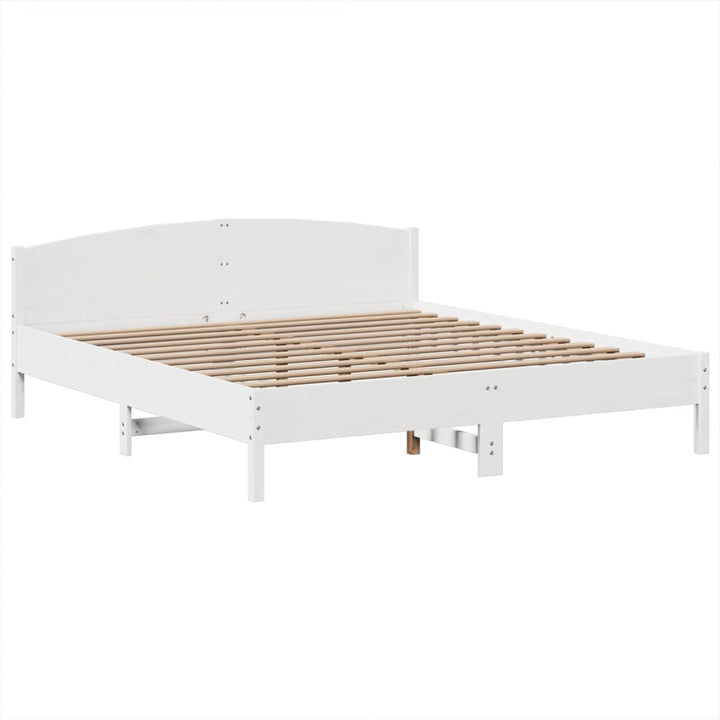 Lit Bibliothèque Sans Matelas Bois Pin Massif