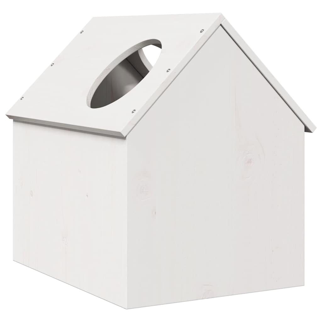 Maison Pour Chat 41X50X50 Cm Bois De Pin Massif