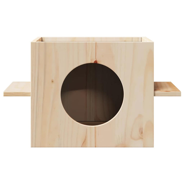 Maison Pour Chat 51X35X30 Cm Bois De Pin Massif