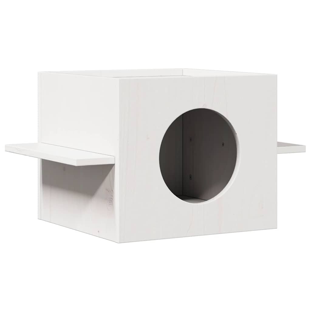 Maison Pour Chat 51X35X30 Cm Bois De Pin Massif