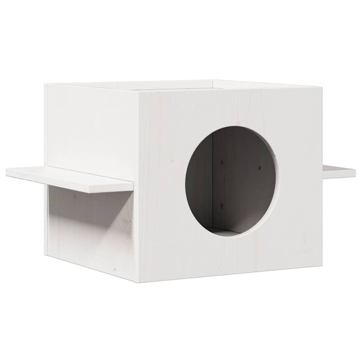 Maison Pour Chat 51X35X30 Cm Bois De Pin Massif