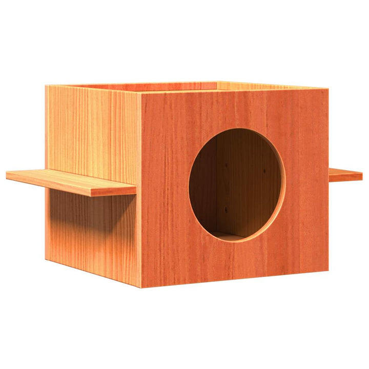Maison Pour Chat 51X35X30 Cm Bois De Pin Massif