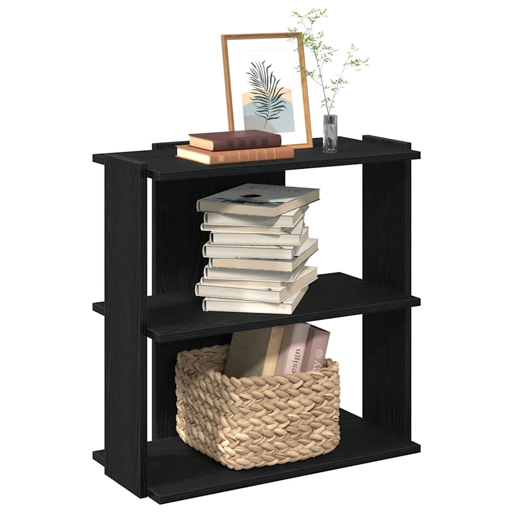 Bibliothèque 3 Niveaux 60X30X120Cm Bois D'ingénierie