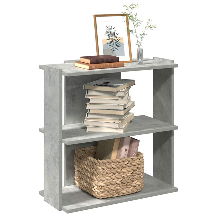 Bibliothèque 3 Niveaux 60X30X120Cm Bois D'ingénierie