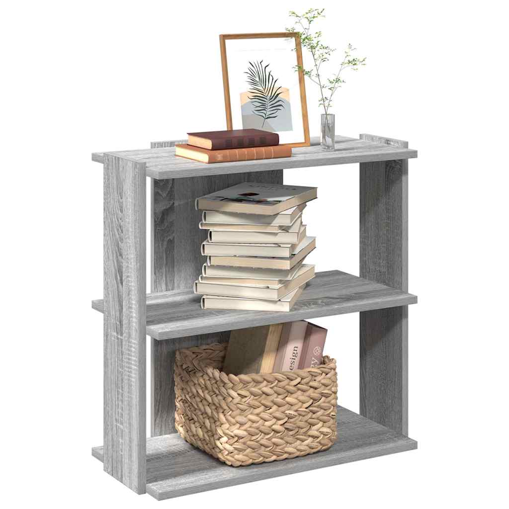 Bibliothèque 3 Niveaux 60X30X120Cm Bois D'ingénierie
