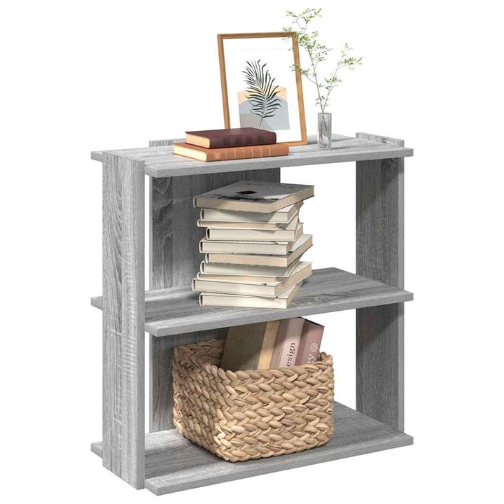Bibliothèque 3 Niveaux 60X30X120Cm Bois D'ingénierie