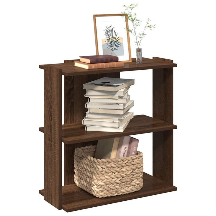 Bibliothèque 3 Niveaux 60X30X120Cm Bois D'ingénierie