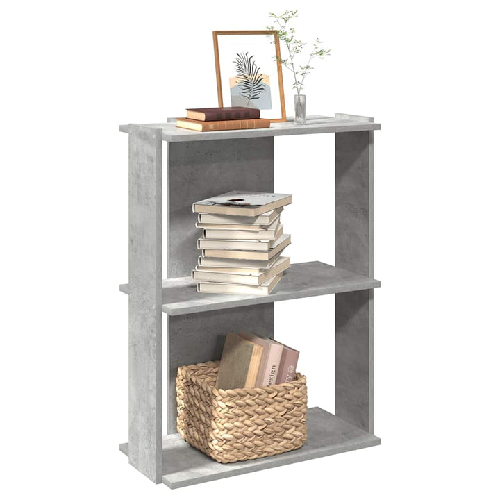 Bibliothèque 3 Niveaux 60X30X120Cm Bois D'ingénierie