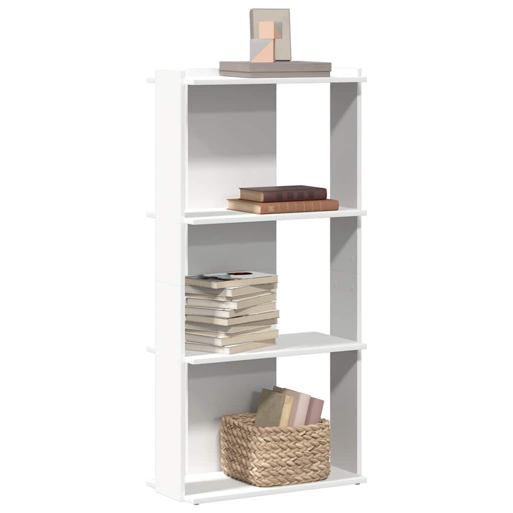 Bibliothèque 3 Niveaux 60X30X120Cm Bois D'ingénierie