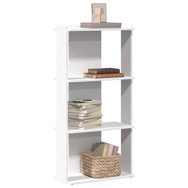 Bibliothèque 3 Niveaux 60X30X120Cm Bois D'ingénierie