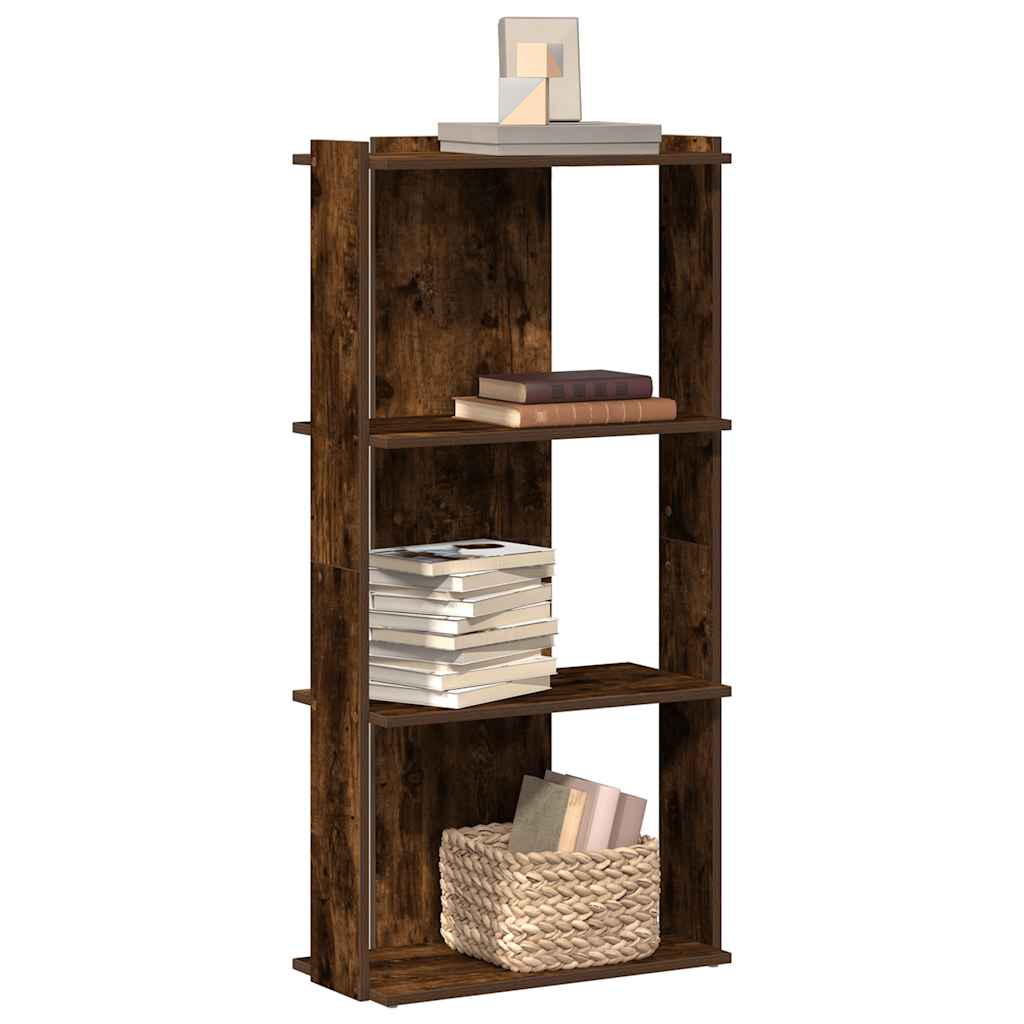 Bibliothèque 3 Niveaux 60X30X120Cm Bois D'ingénierie