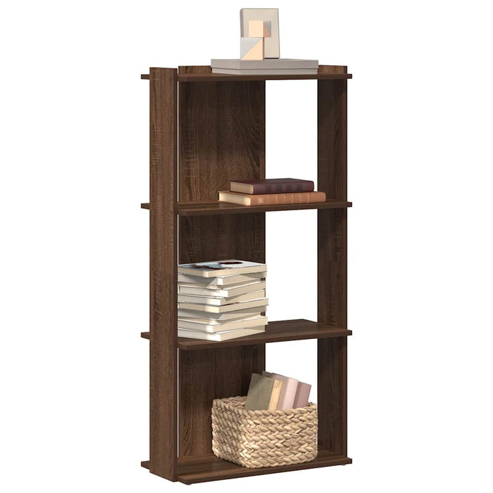 Bibliothèque 3 Niveaux 60X30X120Cm Bois D'ingénierie