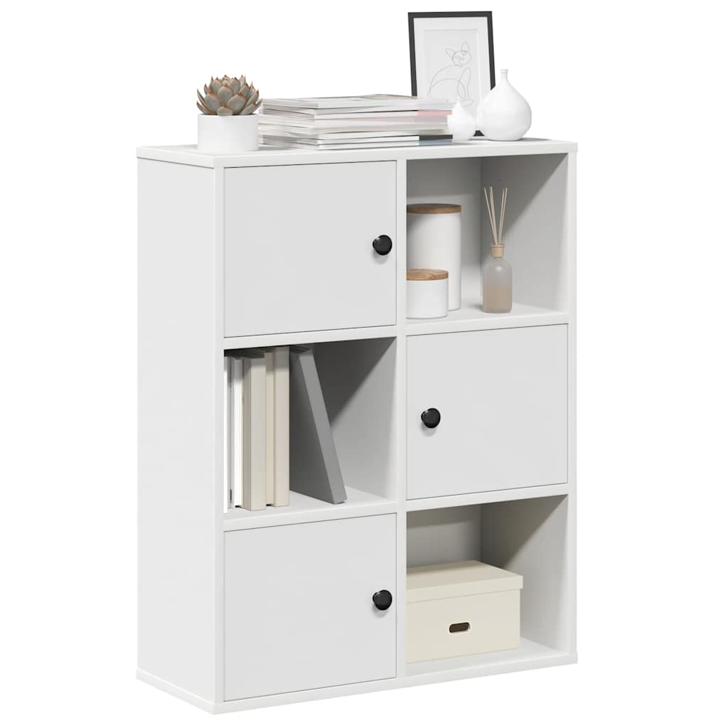 Bibliothèque 89X24X101,5 Cm Bois D'ingénierie Blanc