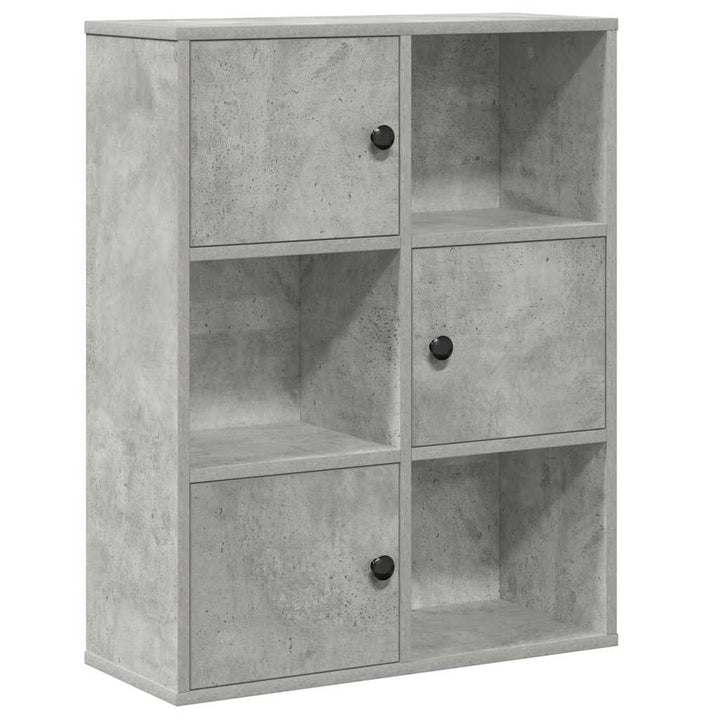 Bibliothèque 60X24X76,5 Cm Bois D'ingénierie Gris Béton