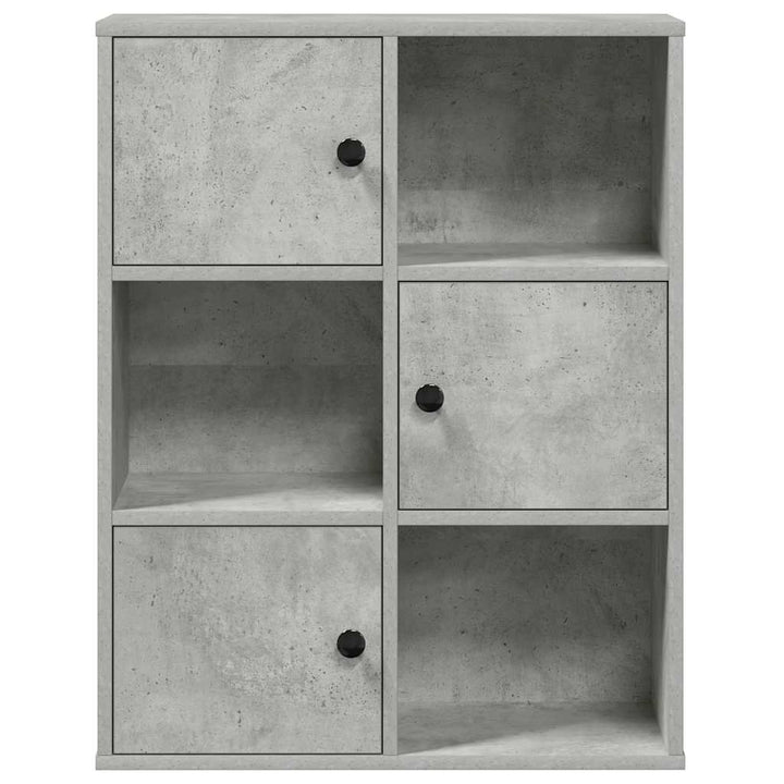 Bibliothèque 60X24X76,5 Cm Bois D'ingénierie Gris Béton
